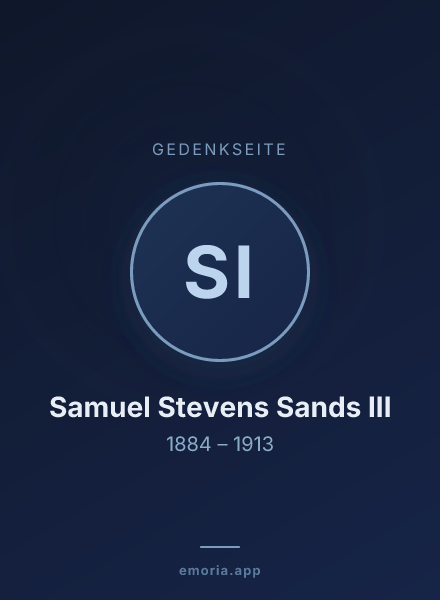 Gedenkportrait von Samuel Stevens Sands III