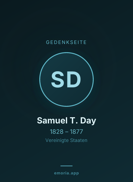 Gedenkportrait von Samuel T. Day
