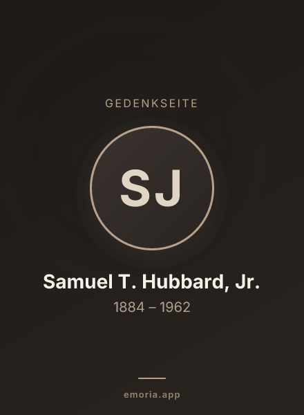 Gedenkportrait von Samuel T. Hubbard, Jr.