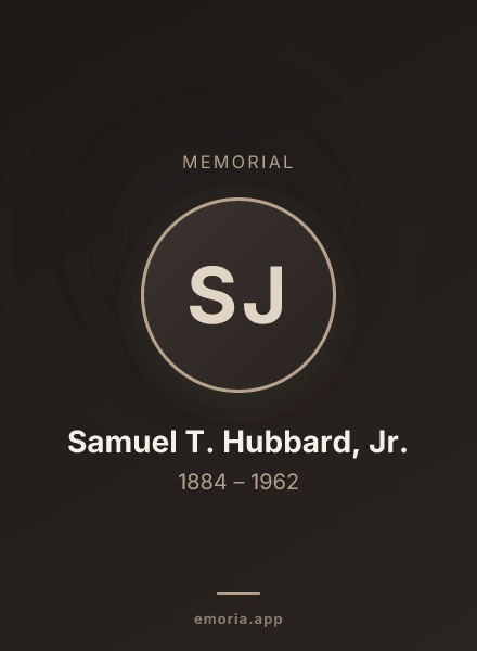 Memorial portrait of Samuel T. Hubbard, Jr.