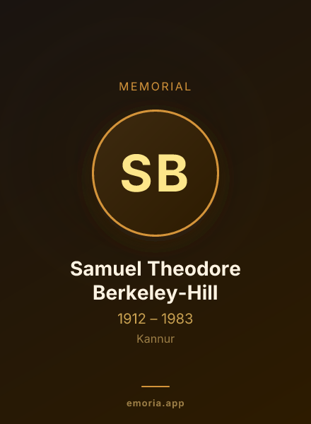 Memorial portrait of Samuel Theodore Berkeley-Hill