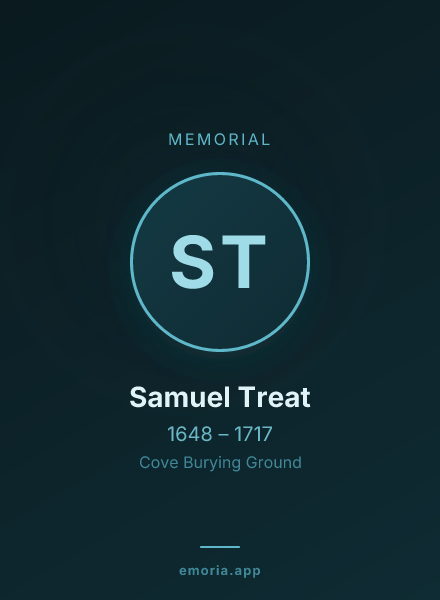 Memorial portrait of Samuel Treat