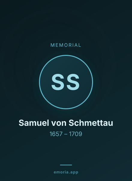 Memorial portrait of Samuel von Schmettau