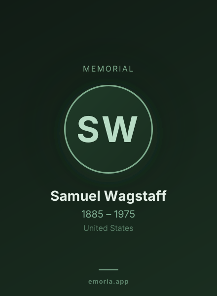 Memorial portrait of Samuel Wagstaff