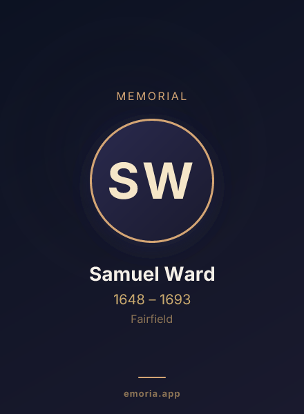 Memorial portrait of Samuel Ward