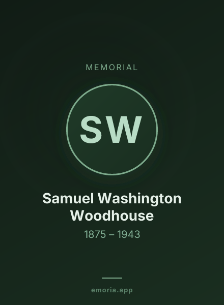 Memorial portrait of Samuel Washington Woodhouse