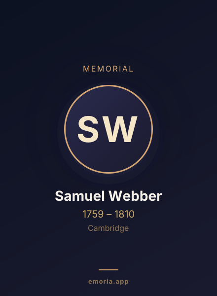 Memorial portrait of Samuel Webber