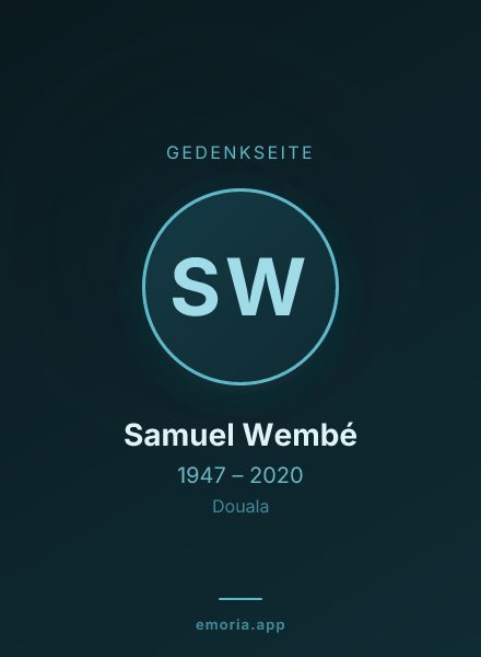 Gedenkportrait von Samuel Wembé