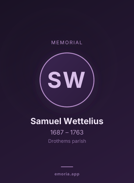 Memorial portrait of Samuel Wettelius