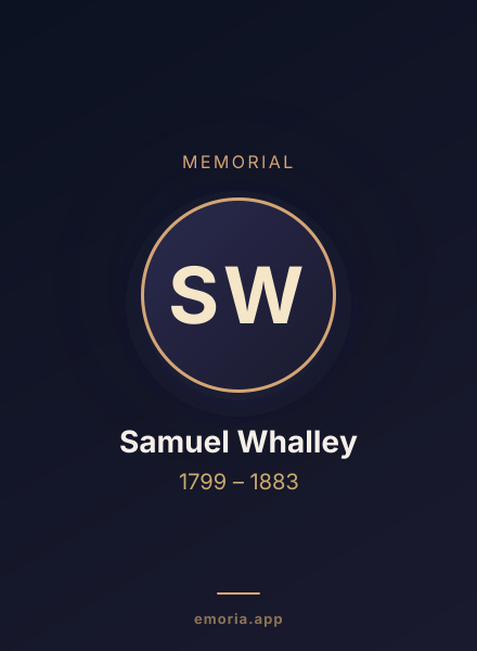 Memorial portrait of Samuel Whalley