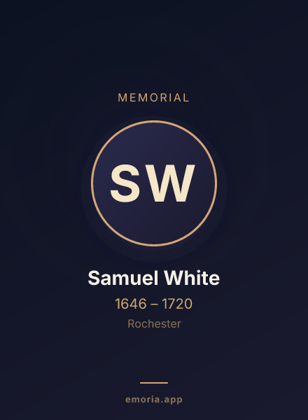 Memorial portrait of Samuel White
