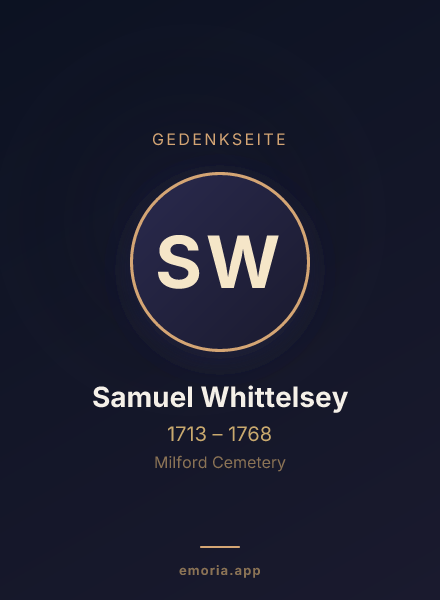 Gedenkportrait von Samuel Whittelsey