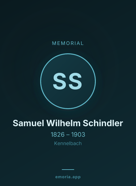 Memorial portrait of Samuel Wilhelm Schindler