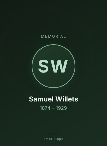Memorial portrait of Samuel Willets