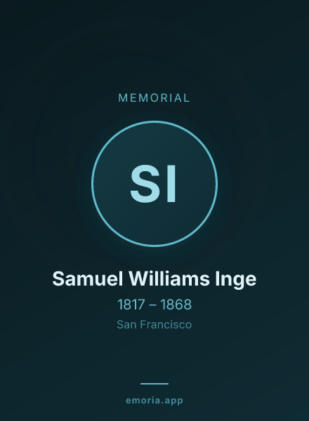 Memorial portrait of Samuel Williams Inge