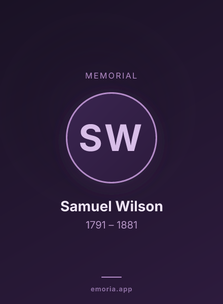Memorial portrait of Samuel Wilson