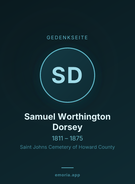 Gedenkportrait von Samuel Worthington Dorsey