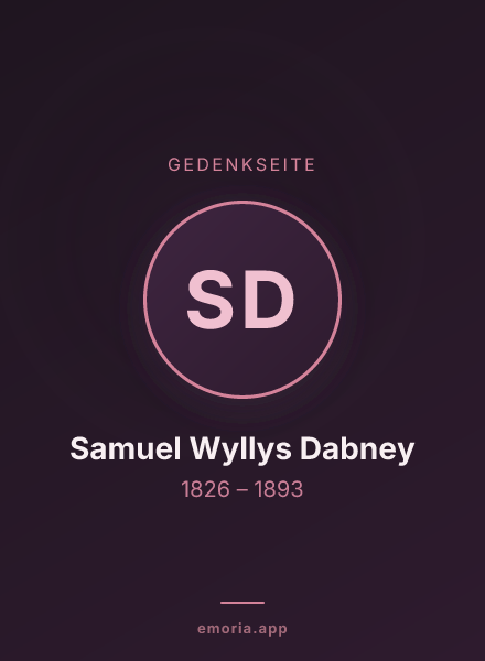 Gedenkportrait von Samuel Wyllys Dabney