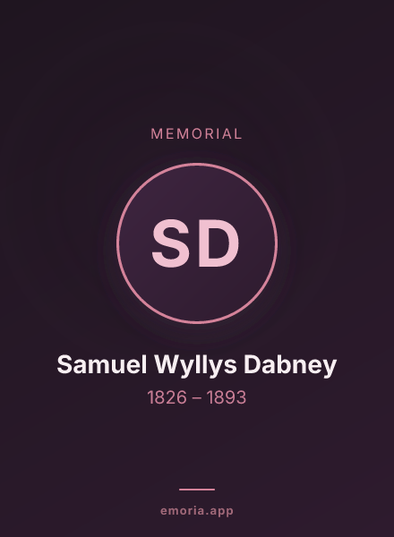 Memorial portrait of Samuel Wyllys Dabney