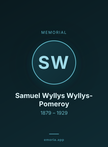 Memorial portrait of Samuel Wyllys Wyllys-Pomeroy