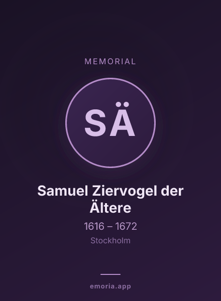 Memorial portrait of Samuel Ziervogel der Ältere