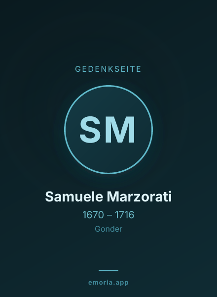 Gedenkportrait von Samuele Marzorati