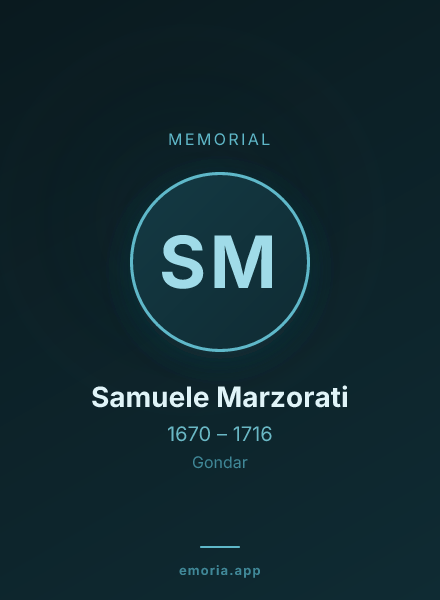 Memorial portrait of Samuele Marzorati