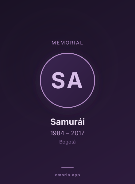 Memorial portrait of Samurái