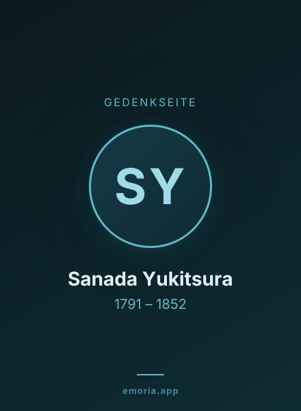 Gedenkportrait von Sanada Yukitsura