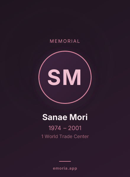 Memorial portrait of Sanae Mori