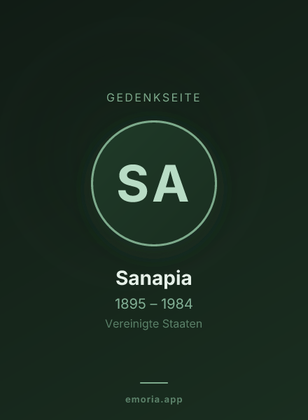 Gedenkportrait von Sanapia