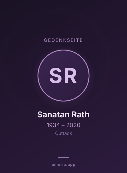 Gedenkportrait von Sanatan Rath