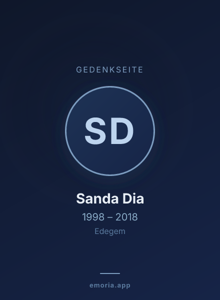 Gedenkportrait von Sanda Dia