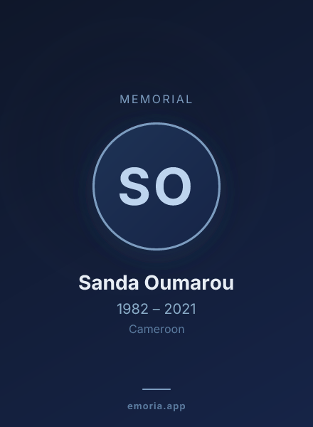 Memorial portrait of Sanda Oumarou