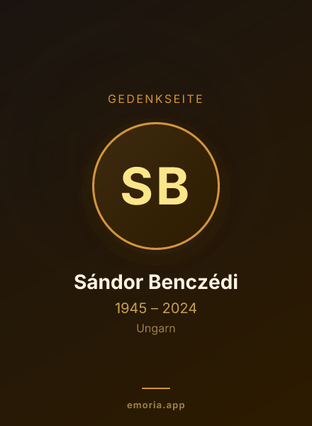 Gedenkportrait von Sándor Benczédi
