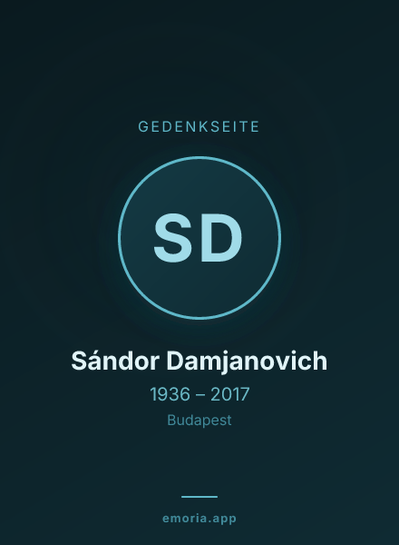 Gedenkportrait von Sándor Damjanovich