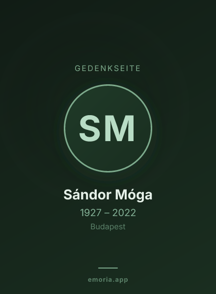 Gedenkportrait von Sándor Móga