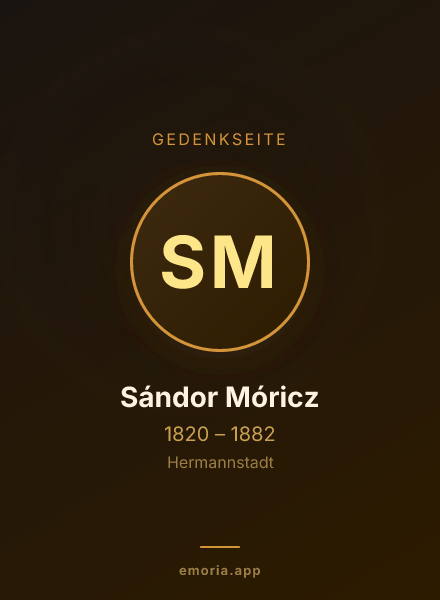 Gedenkportrait von Sándor Móricz