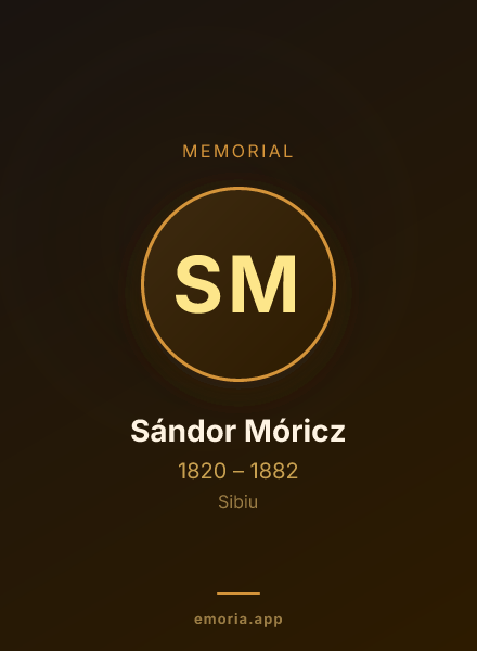 Memorial portrait of Sándor Móricz