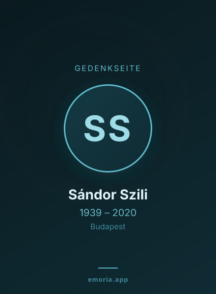 Gedenkportrait von Sándor Szili