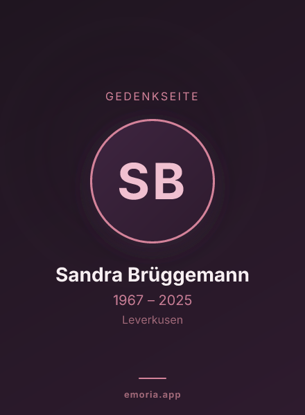 Gedenkportrait von Sandra Brüggemann