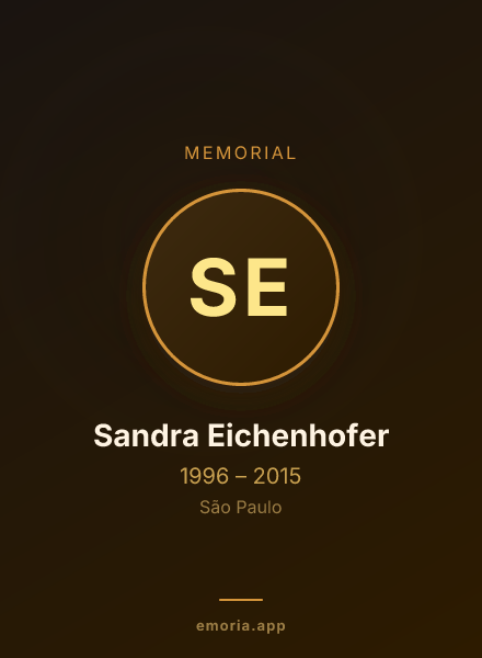 Memorial portrait of Sandra Eichenhofer