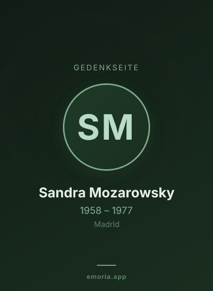 Gedenkportrait von Sandra Mozarowsky