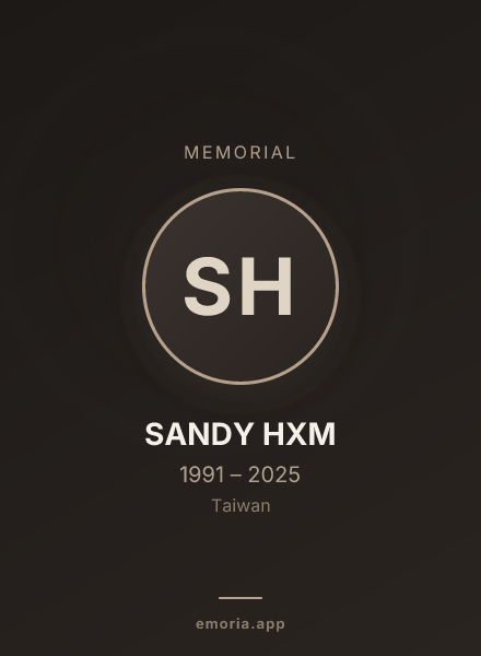 Memorial portrait of SANDY HXM