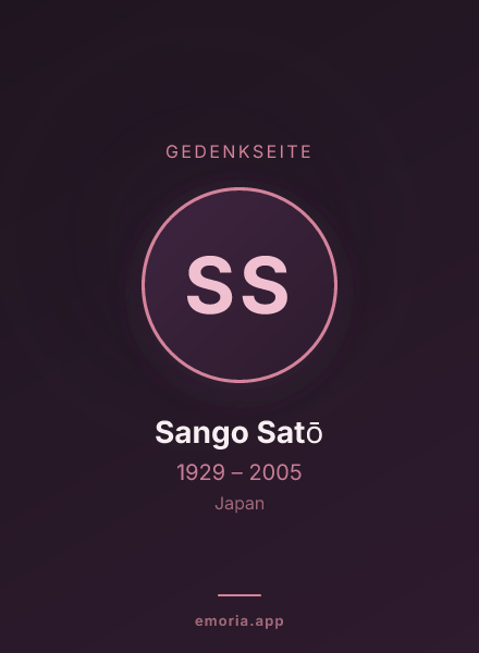 Gedenkportrait von Sango Satō