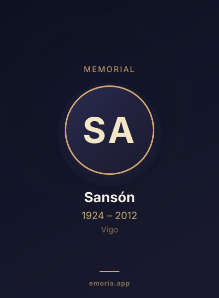 Memorial portrait of Sansón