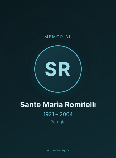 Memorial portrait of Sante Maria Romitelli