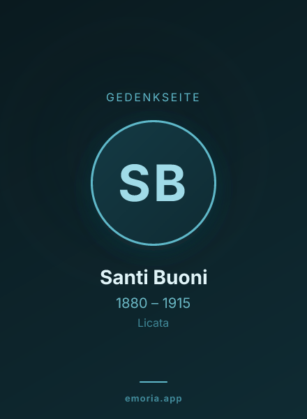 Gedenkportrait von Santi Buoni