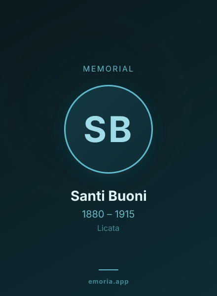 Memorial portrait of Santi Buoni