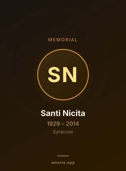 Memorial portrait of Santi Nicita